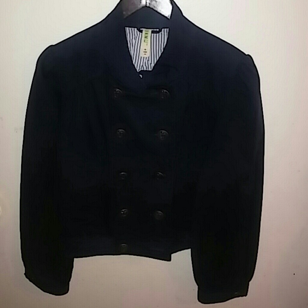 Denim Button-Down Blue Jacket With Lining - image 1